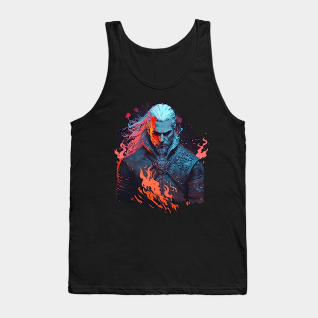 Geralt of Rivia Tank Top by Vaelerys